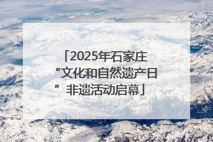 2025年石家庄“文化和自然遗产日”非遗活动启幕